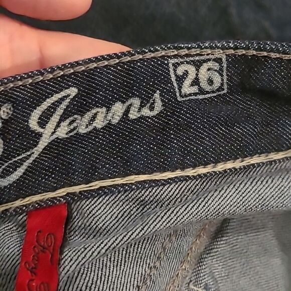 Guess Foxy Flare emboidered jeans size 26 - Picture 7 of 7